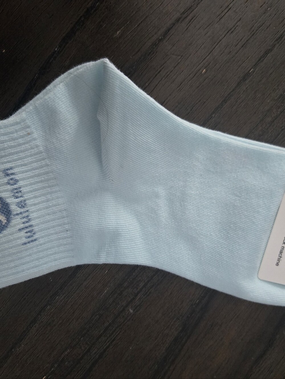 Women's Light Blue Crew Socks - Brand Unspecified
